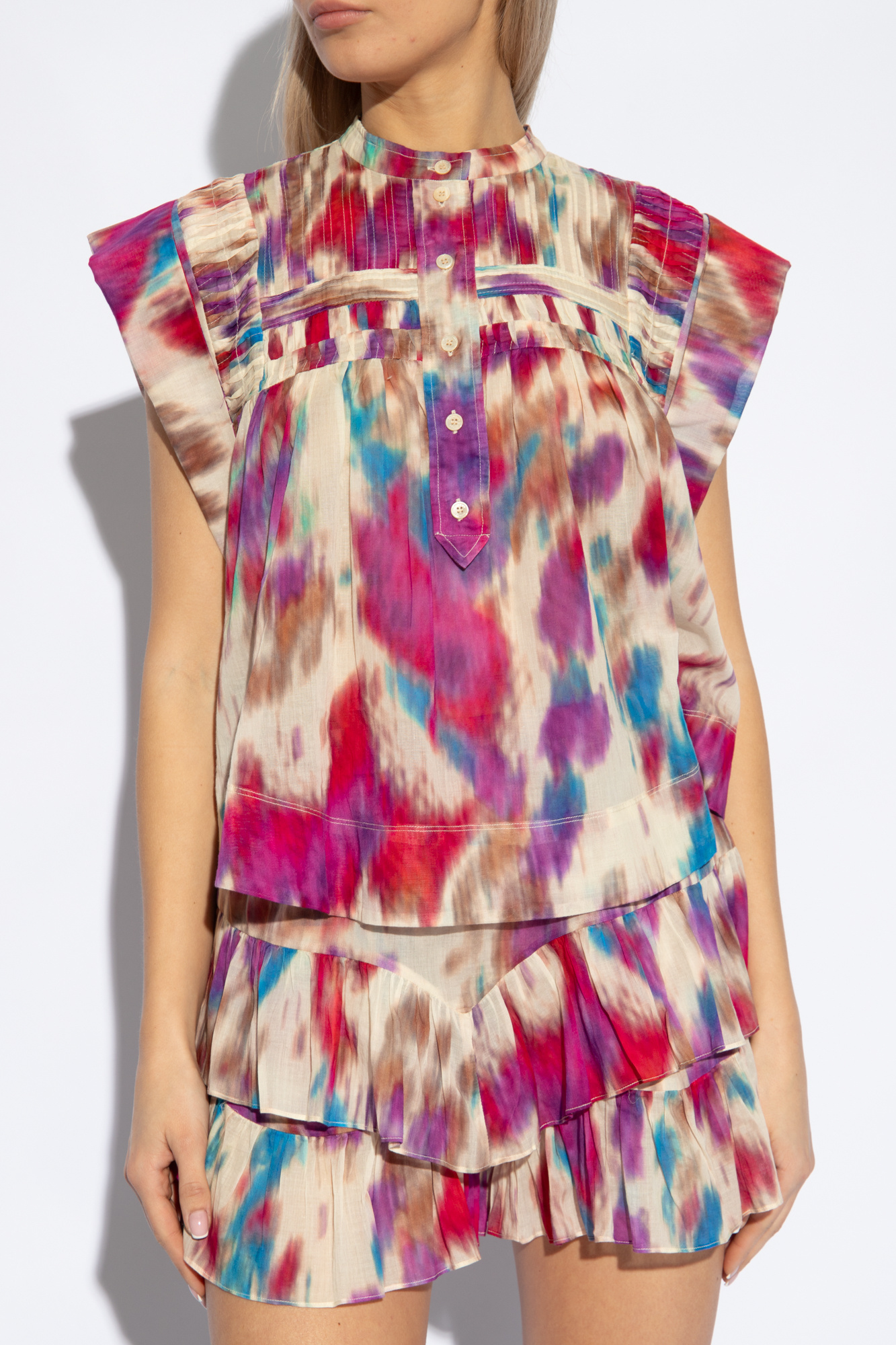 Multicolour 'Leaza' patterned top Marant Etoile